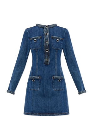 self-portrait デニムフレアドレス self-portrait デニムフレアドレス Denim Jeans – self-portrait-US